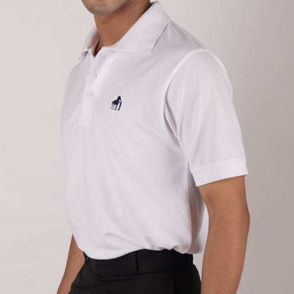 DYW 100% Premium Cotton Polo – White