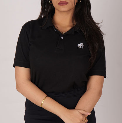 DYW 100% Premium Cotton Polo – Black