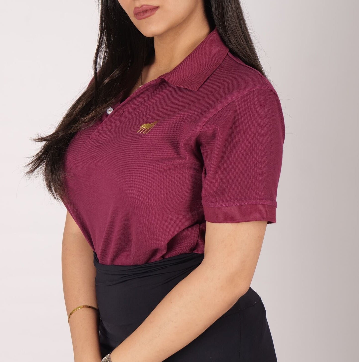 DYW 100% Premium Cotton Polo – Wine