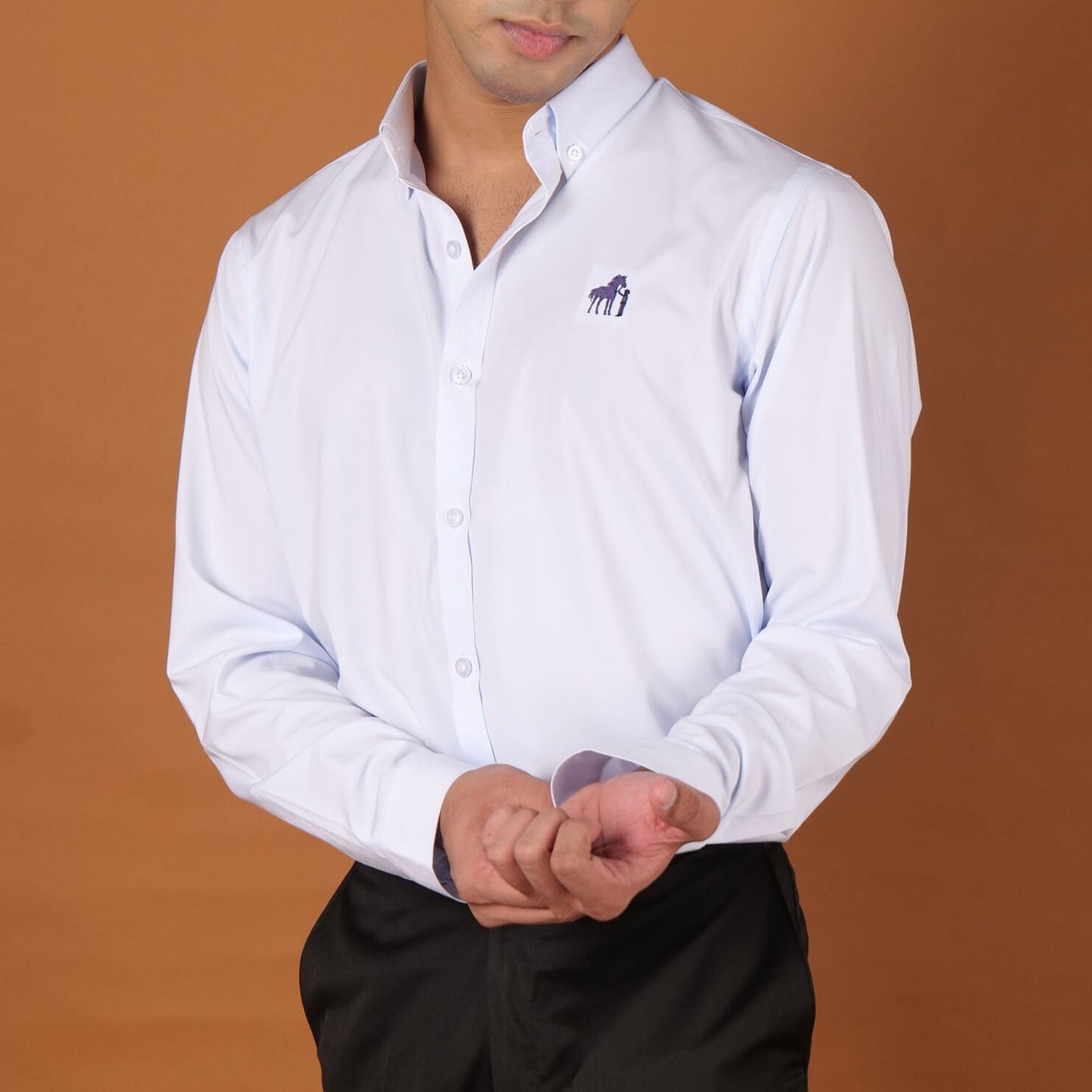 DYW 100% Premium Cotton Shirt – Sky Blue