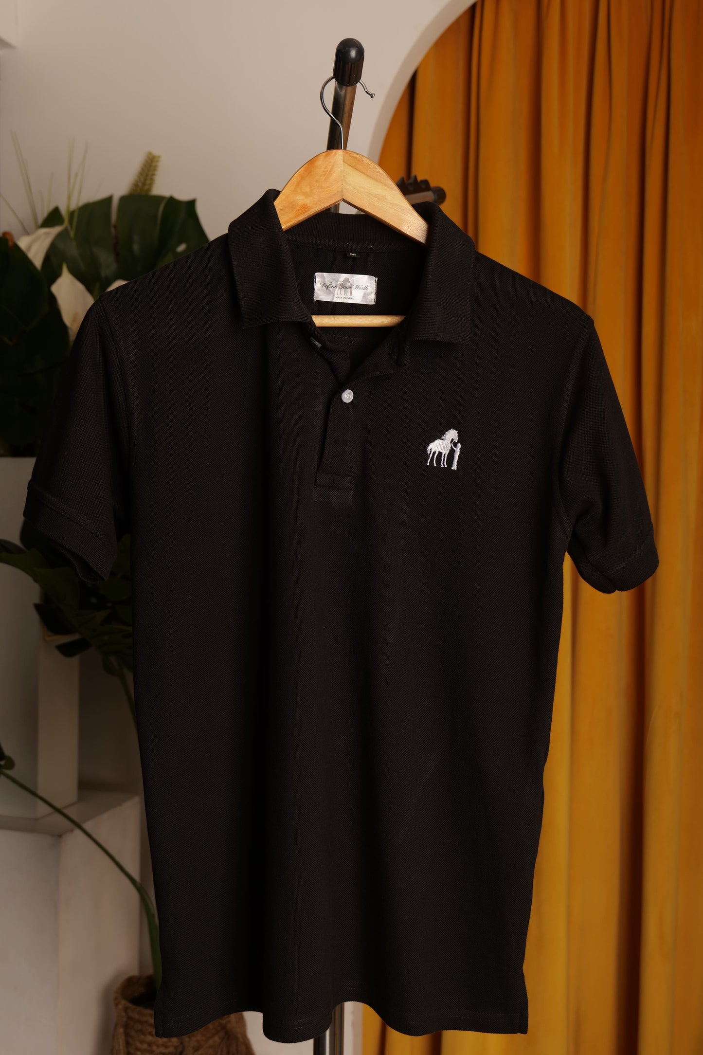 DYW 100% Premium Cotton Polo – Black