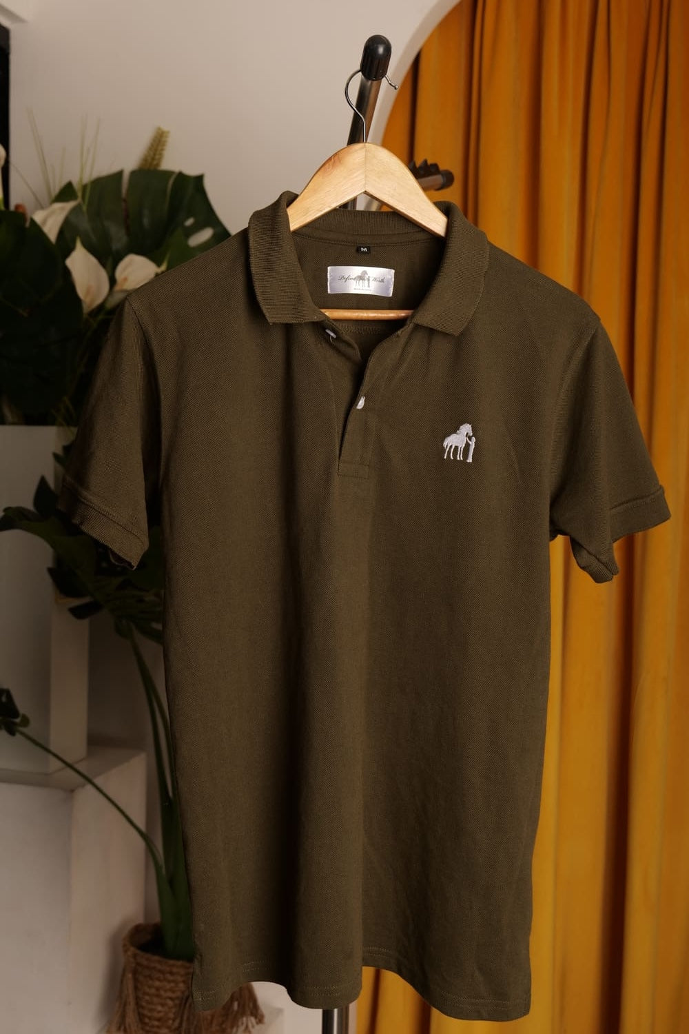 DYW 100% Premium Cotton Polo – Mehendi Green